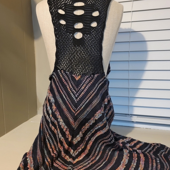 Bohemian Crocheted Top, Medium, Multi Colored - Picture 2 of 3